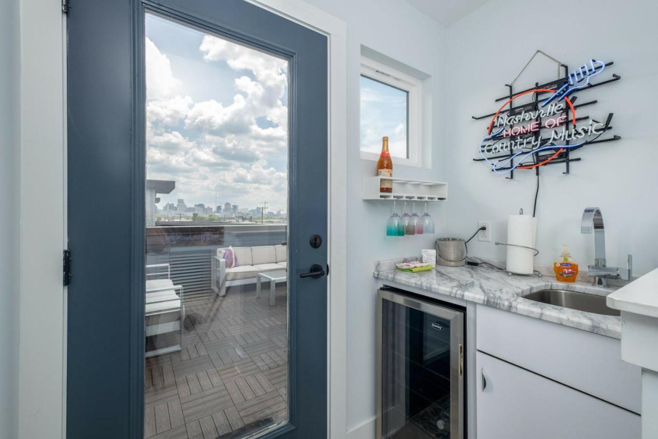 Modern Townhome, W/ Downtown Views, Rooftop Deck Only 6Min To Broadway Nashville Exterior photo