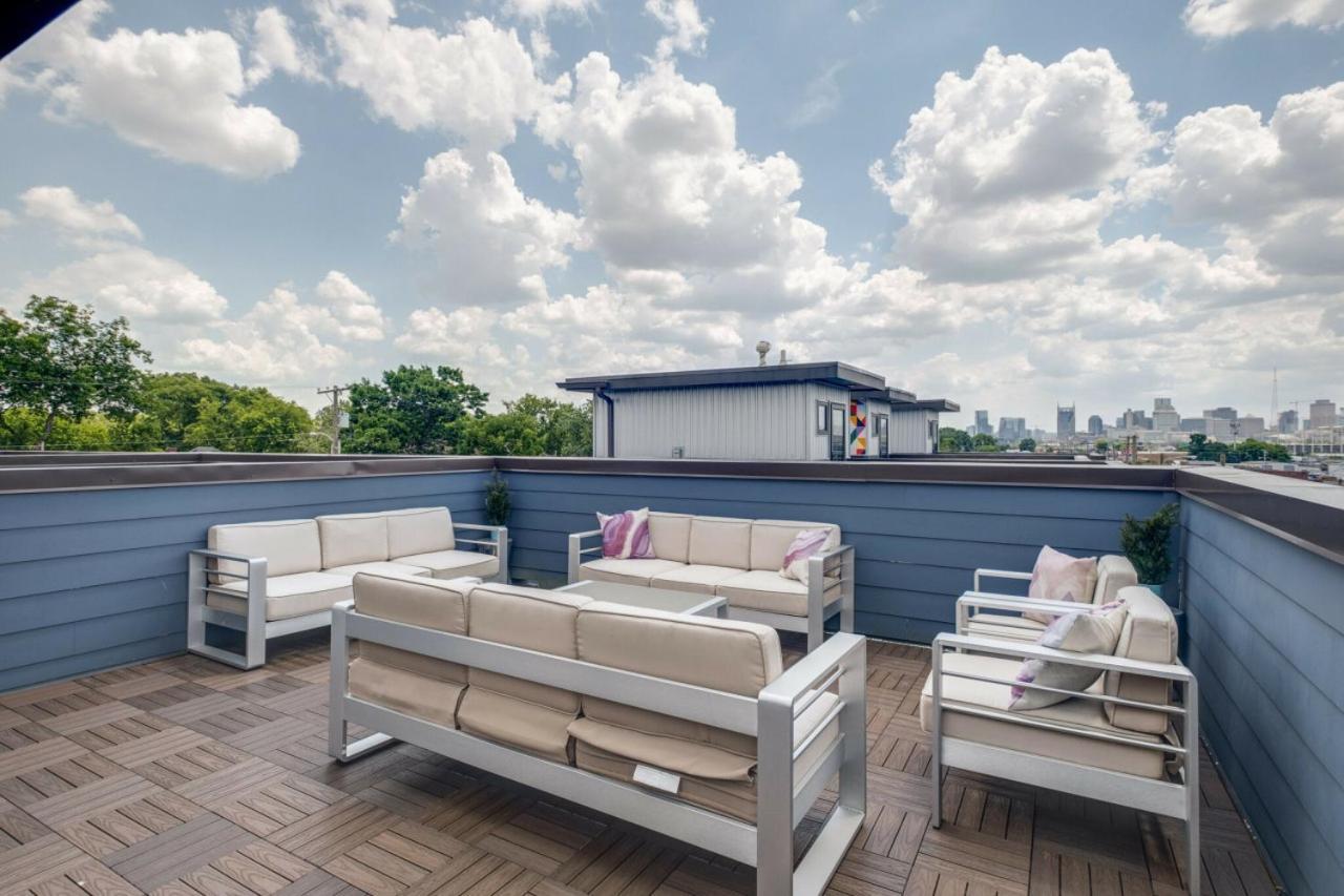 Modern Townhome, W/ Downtown Views, Rooftop Deck Only 6Min To Broadway Nashville Exterior photo
